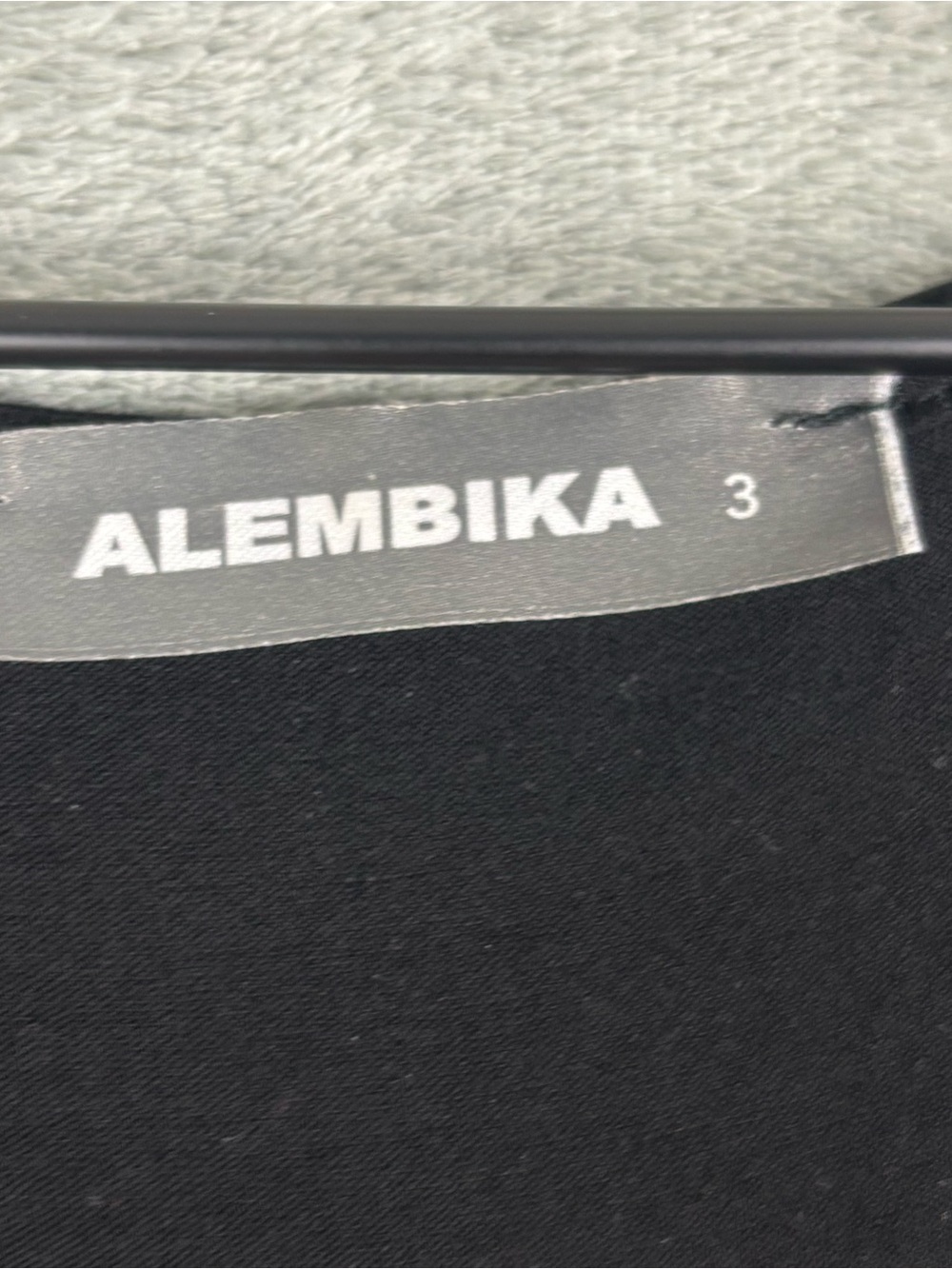 Alembika Tunic Top Women (3) Large Black Long Sleeve Asymmetrical Hem Relaxed - Picture 3 of 8